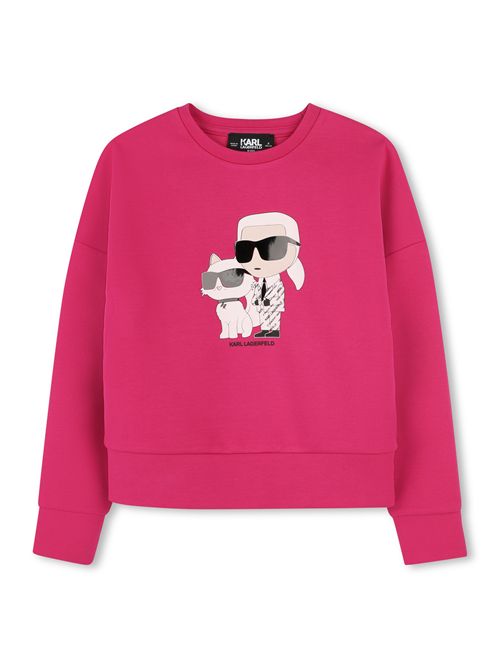 Felpa a girocollo KARL LAGERFELD | Z30472FUCSIA